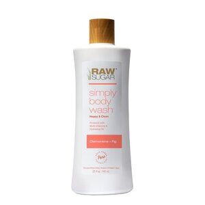 RAW SUGAR Body Wash Clementine + Fig Moisturizing Vegan 25 fl oz